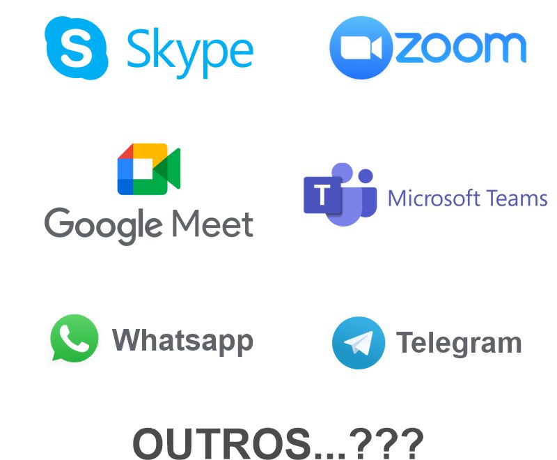 Atendimento Online - Skype, Google Meet, Zoom, Teams Microsoft, Whatsapp e Telegram.